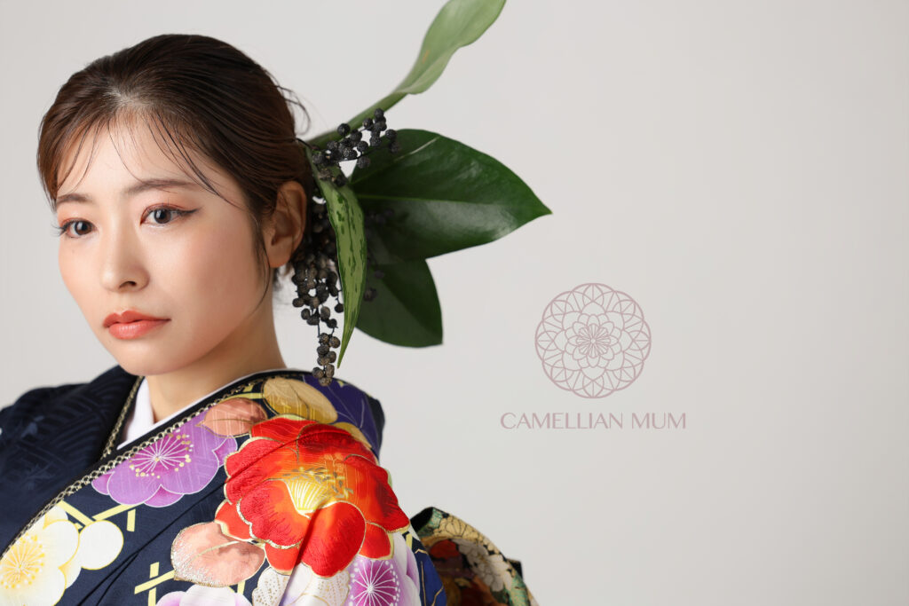 笠岡市柳生写真館-成人振袖-スタジオ