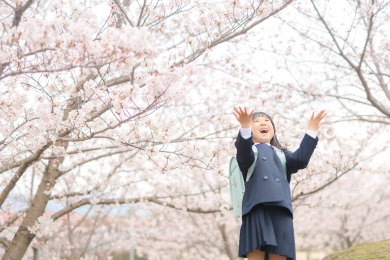 笠岡市柳生写真館-入学卒業写真撮影-桜ロケ