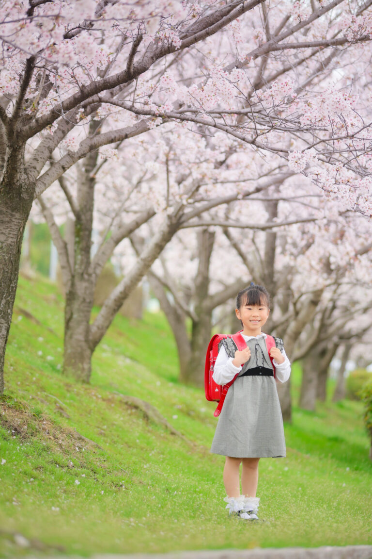 笠岡市柳生写真館-入学卒業写真撮影-桜ロケ