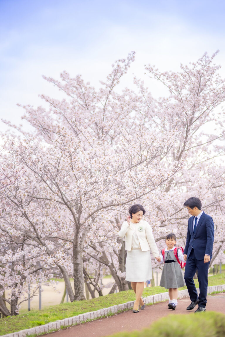 笠岡市柳生写真館-入学卒業写真撮影-桜ロケ