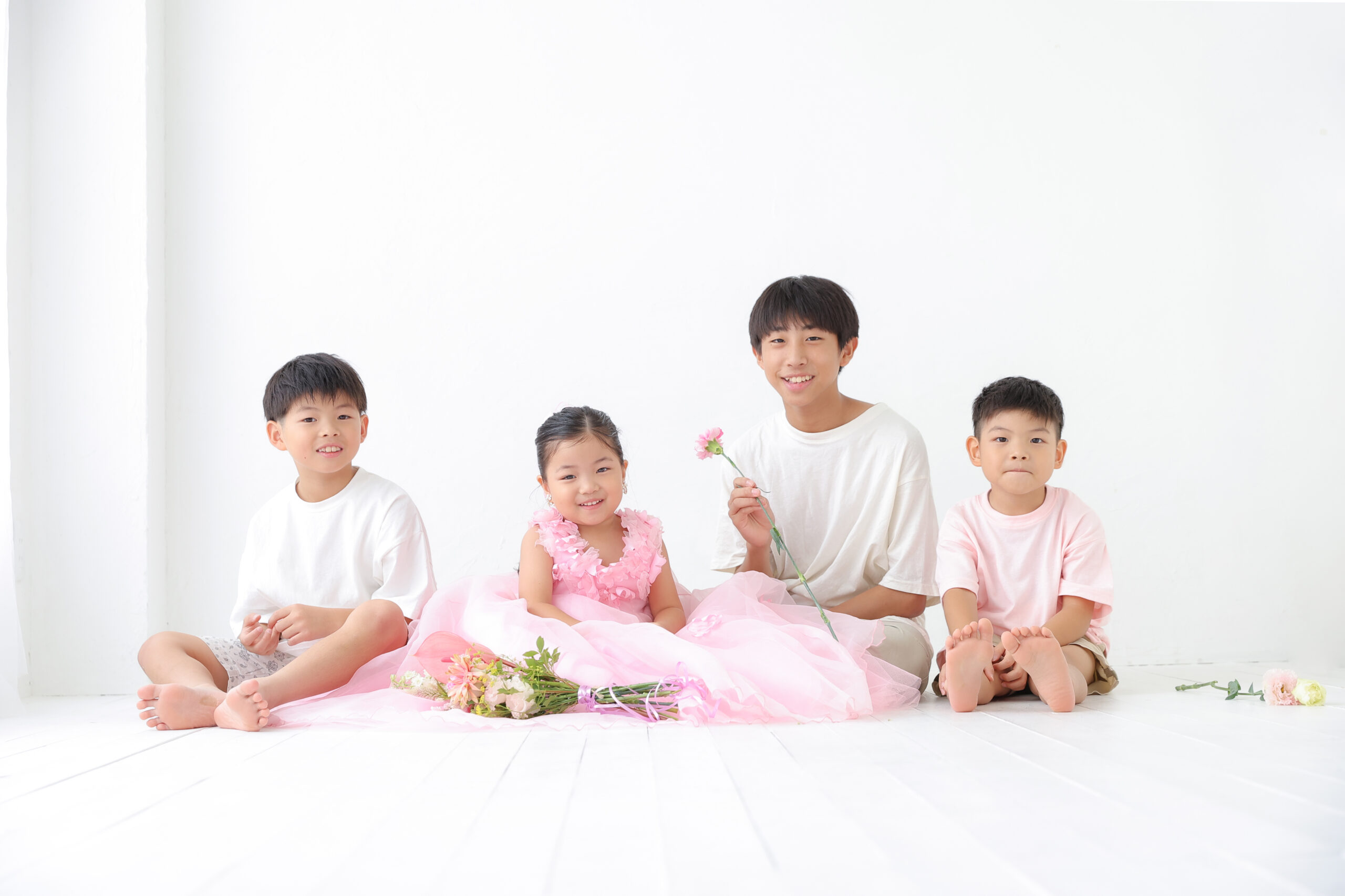夏休みの親子写真イメージ